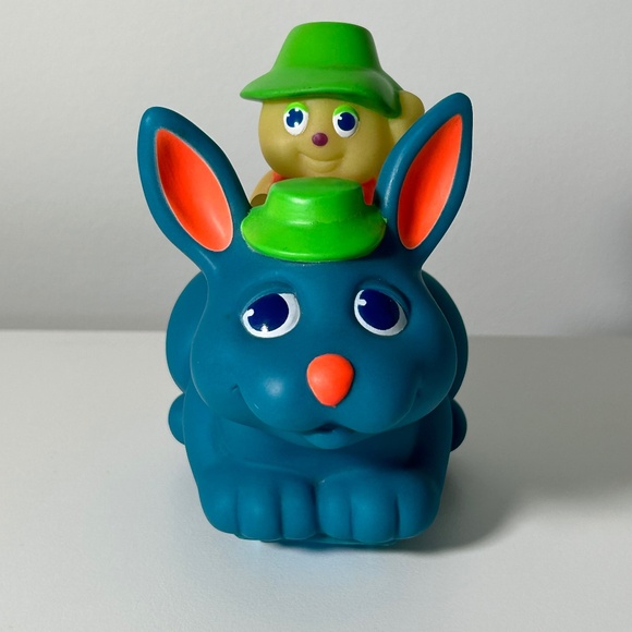 Vintage 80s Playskool Glo Animals & Friends Bunny & Glo Garden Ant (B9) - Picture 1 of 16